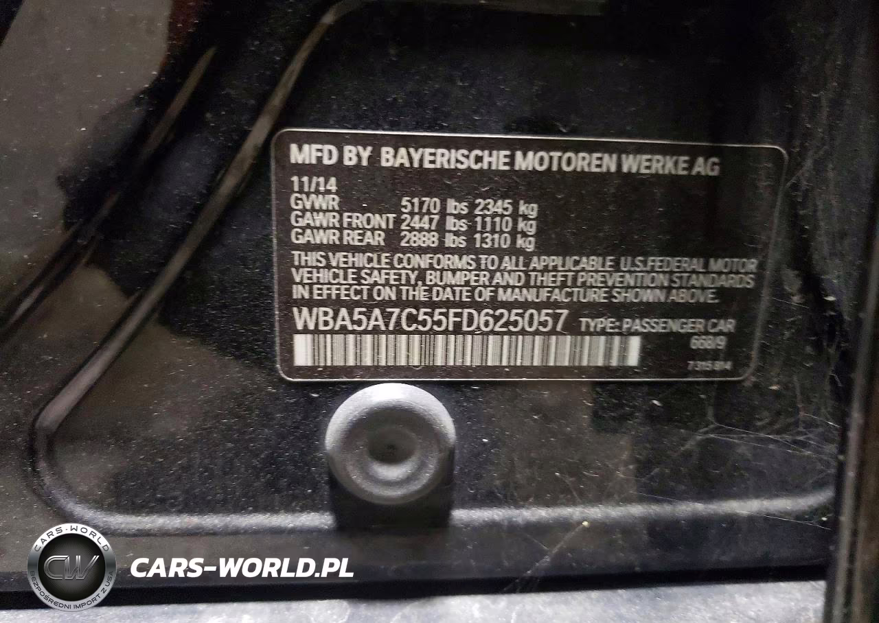 2015 BMW 528 Xi VIN:WBA5A7C55FD625057 - 12