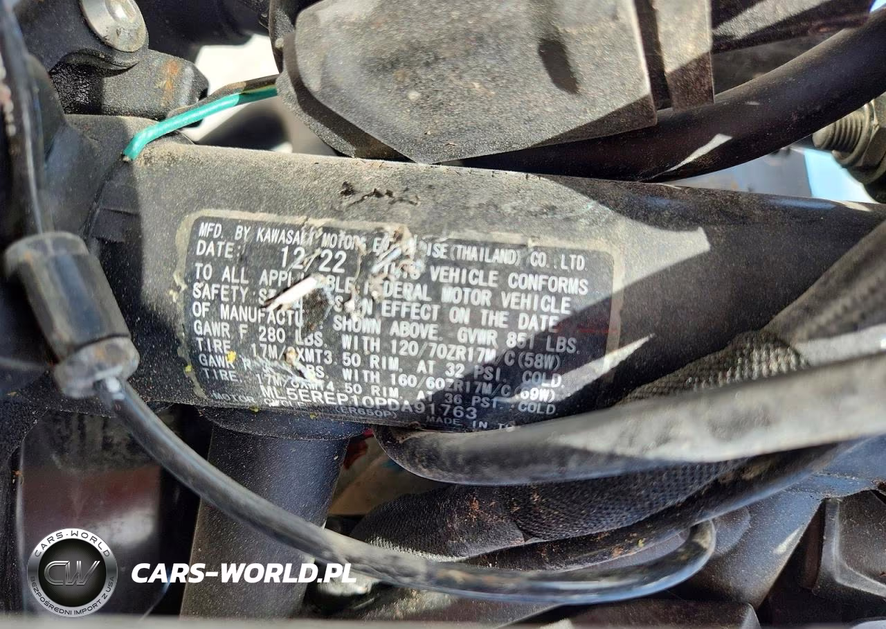 2023 Kawasaki Er650 P VIN:ML5EREP10PDA91763 - 10