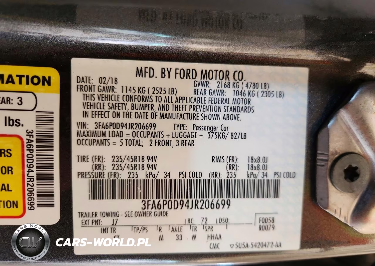 2018 Ford Fusion Titanium-Platinum VIN:3FA6P0D94JR206699 - 12