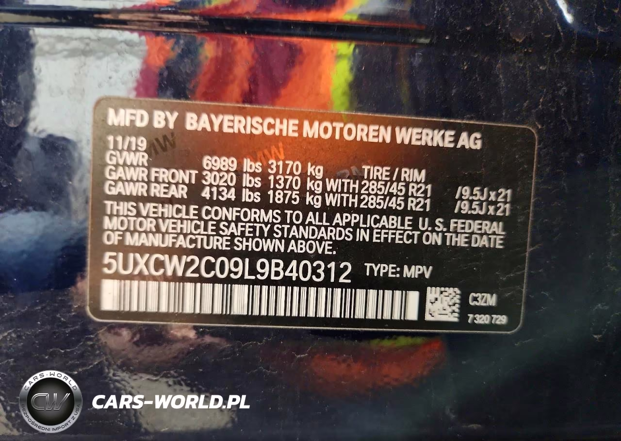 2020 BMW X7 xDrive40I VIN:5UXCW2C09L9B40312 - 14