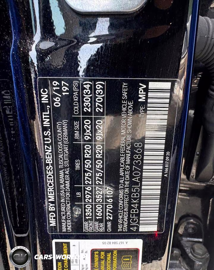 2020 Mercedes-Benz Gle 350 4Matic VIN:4JGFB4KB5LA073868 - 12