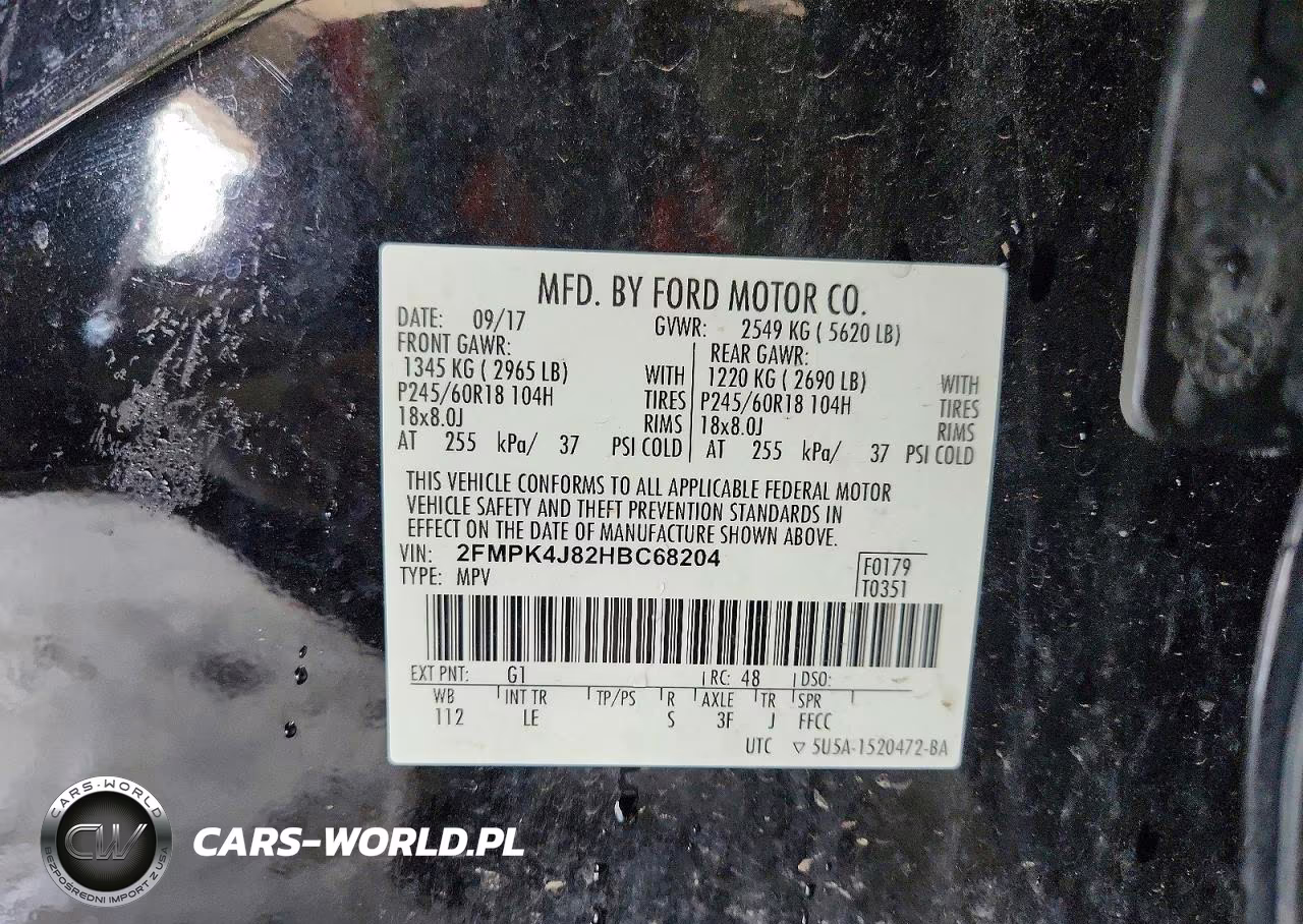 2017 Ford Edge Sel VIN:2FMPK4J82HBC68204 - 12