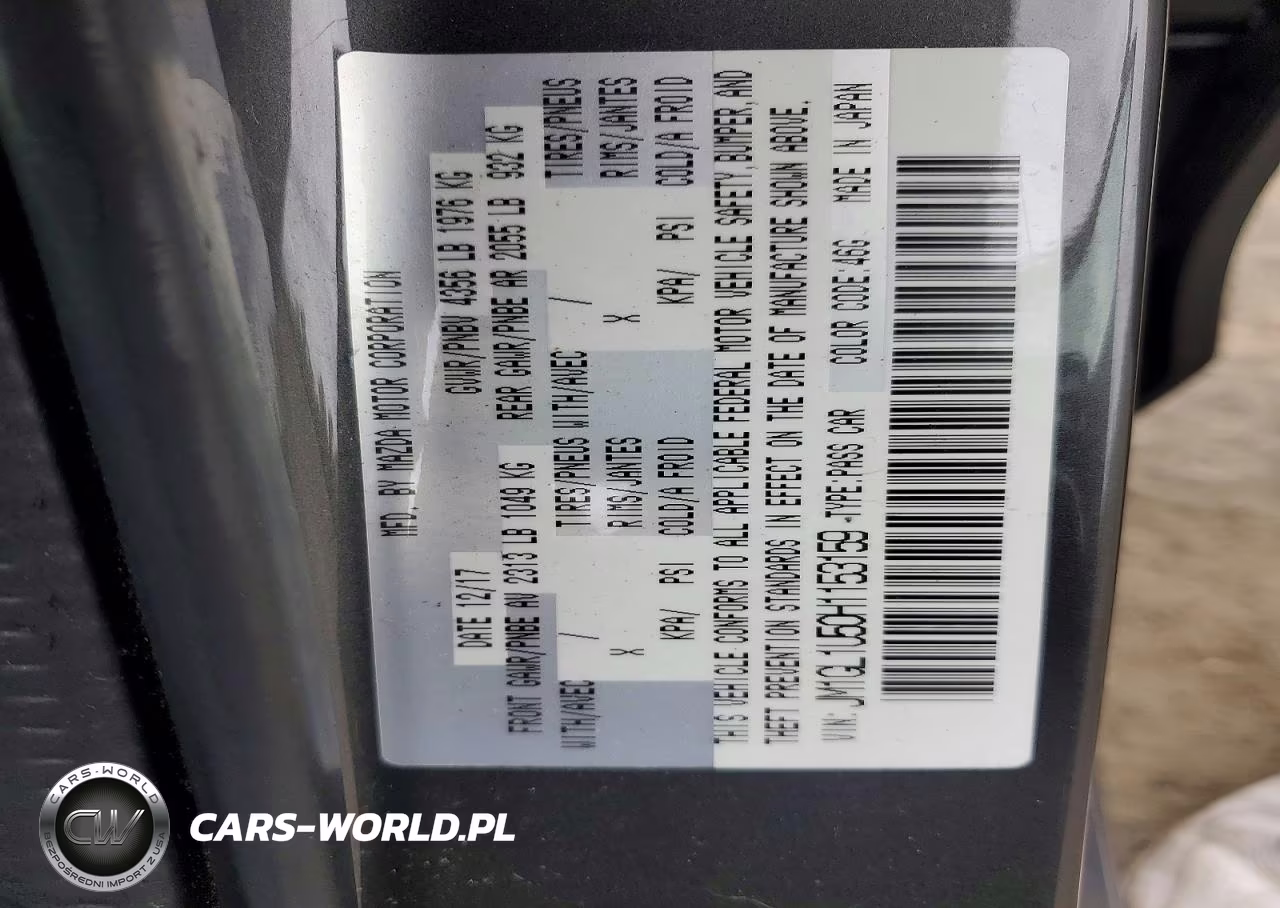 2017 Mazda 6 Sport VIN:JM1GL1U50H1153159 - 12