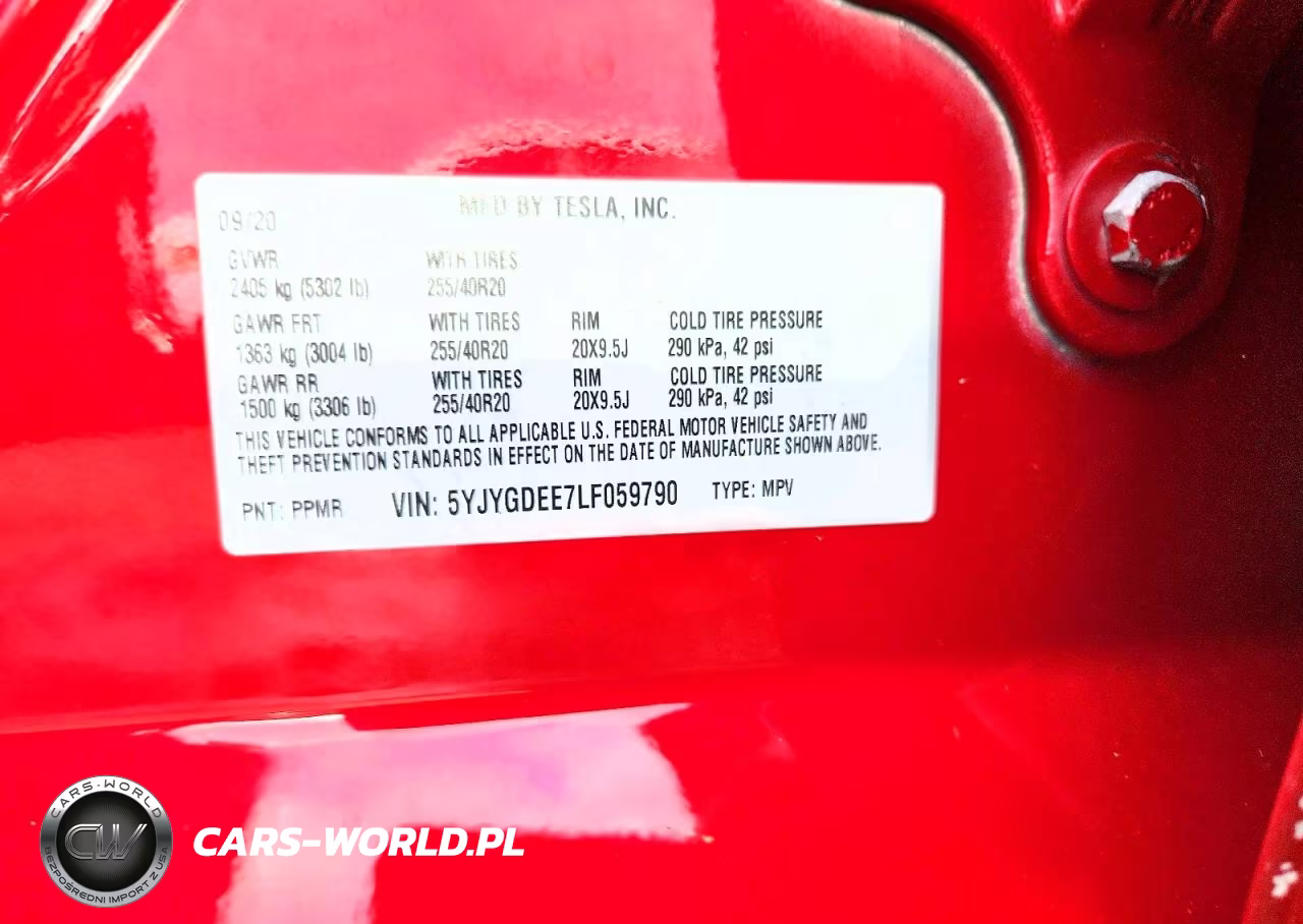 2020 Tesla Model Y VIN:5YJYGDEE7LF059790 - 12