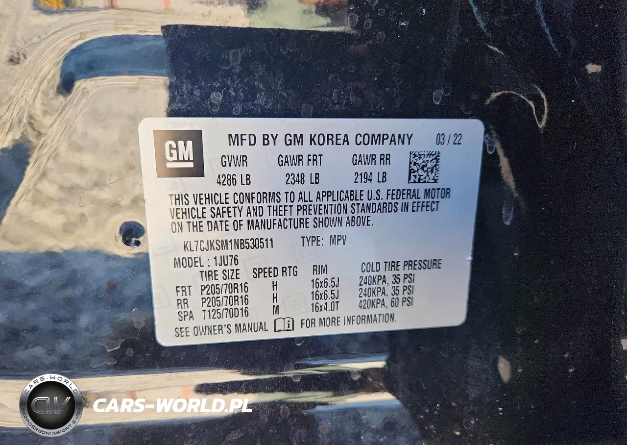 2022 Chevrolet Trax Ls VIN:KL7CJKSM1NB530511 - 13