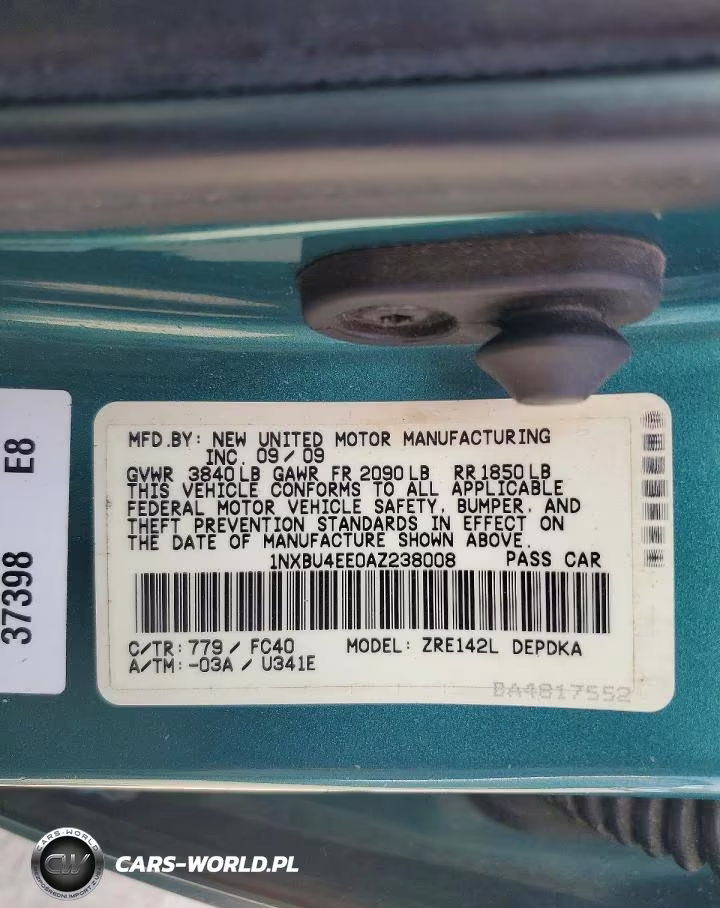 2010 Toyota Corolla Le VIN:1NXBU4EE0AZ238008 - 13