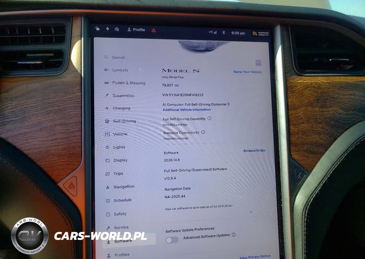 2021 Tesla Model S VIN:5YJSA1E26MF418222 - 9