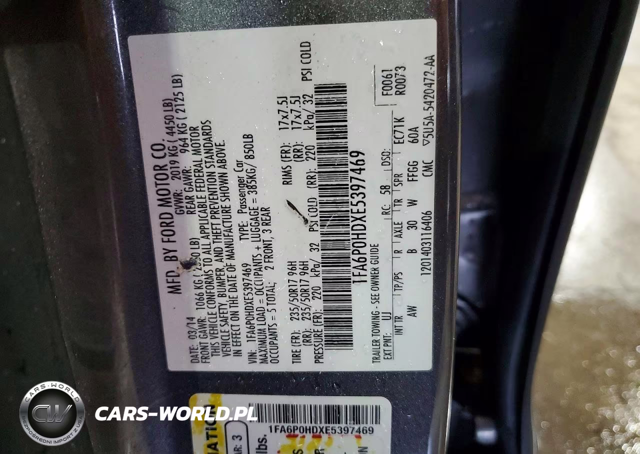 2014 Ford Fusion Se VIN:1FA6P0HDXE5397469 - 13