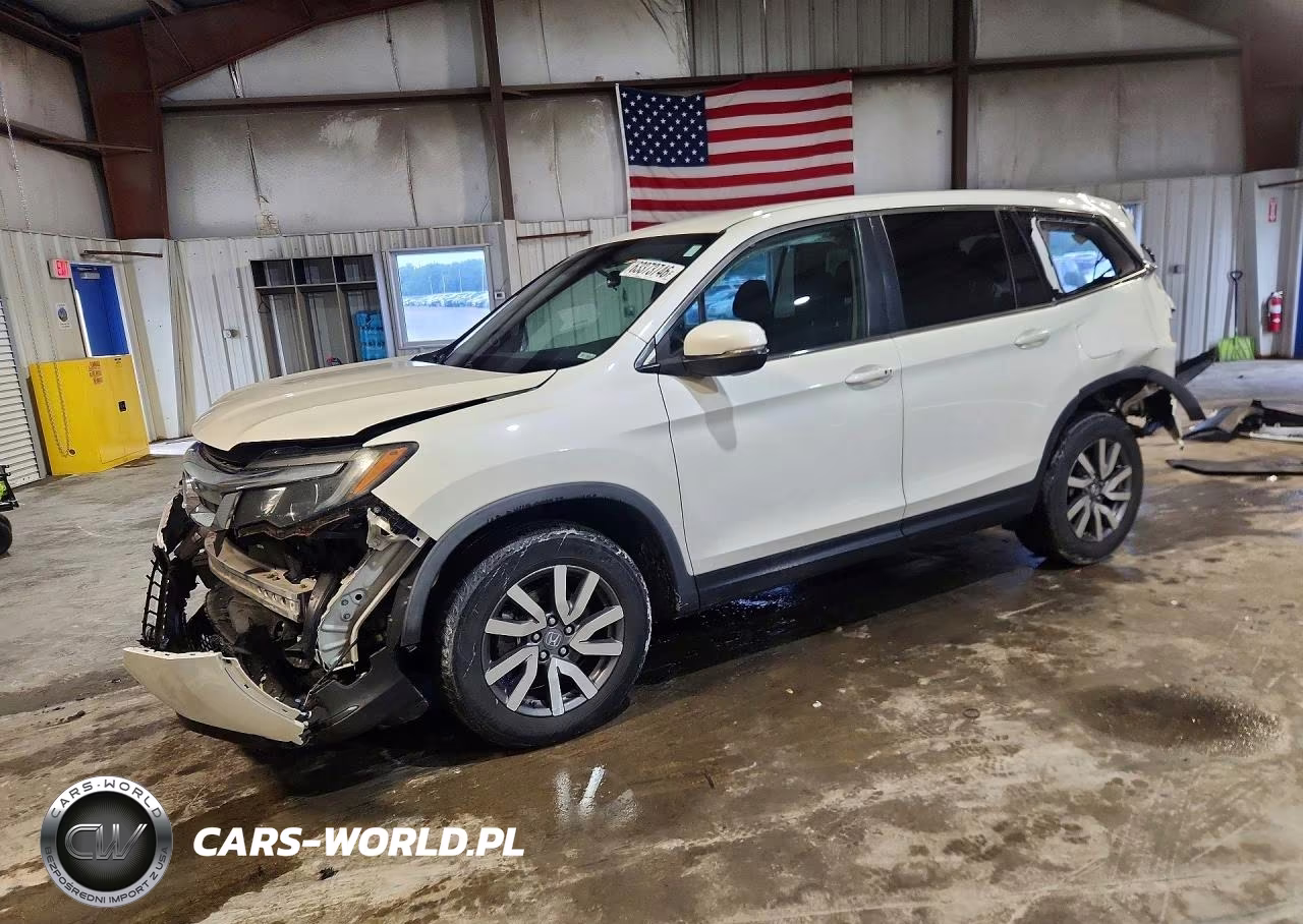 2019 Honda Pilot Ex VIN:5FNYF6H38KB002196 - 1