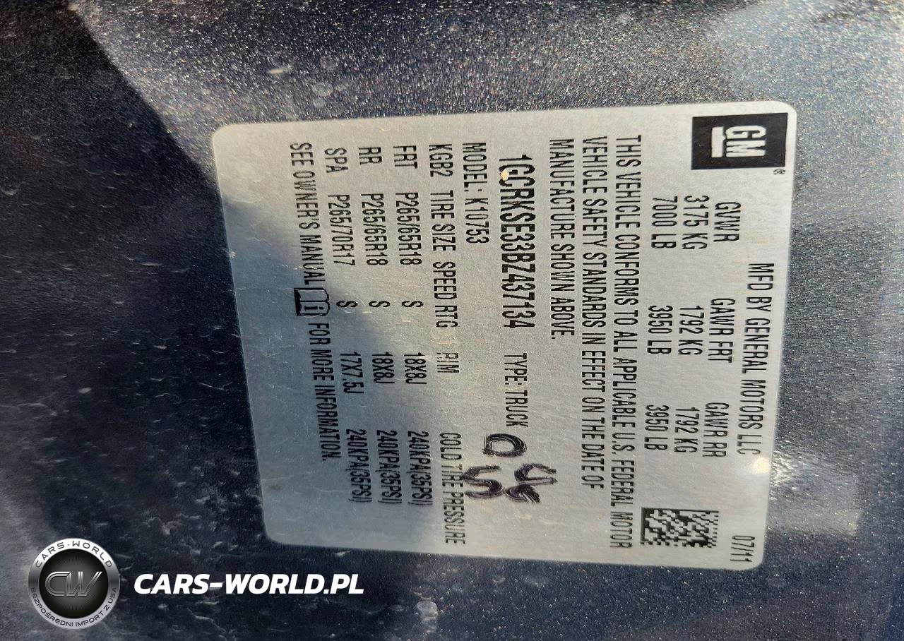 2011 Chevrolet Silverado K1500 Lt VIN:1GCRKSE33BZ437134 - 12