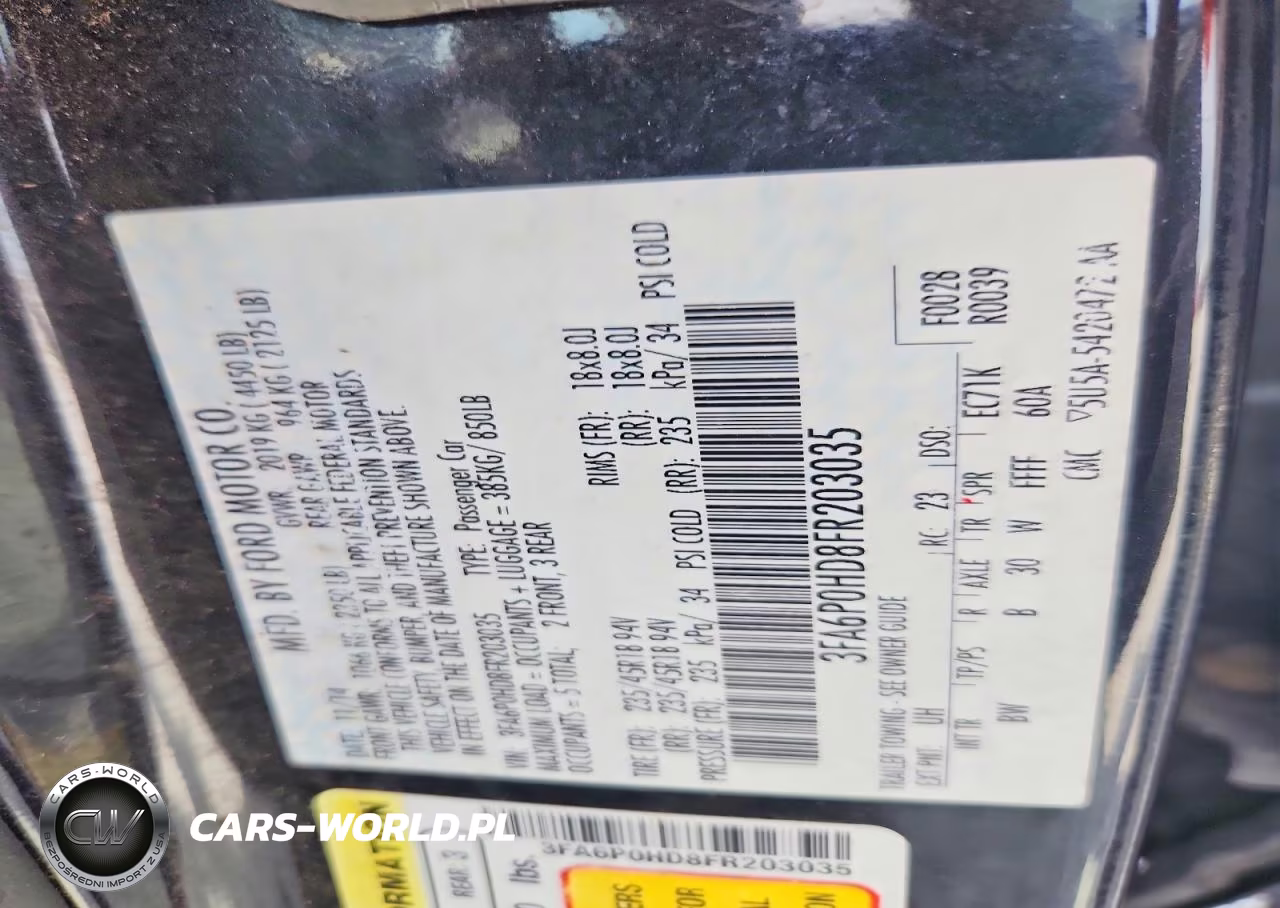 2015 Ford Fusion Se VIN:3FA6P0HD8FR203035 - 12