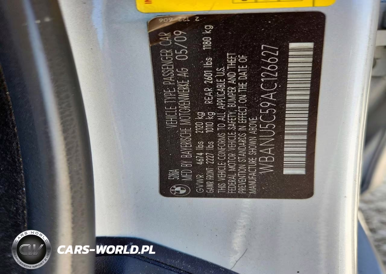 2010 BMW 528 I VIN:WBANU5C59AC126627 - 12