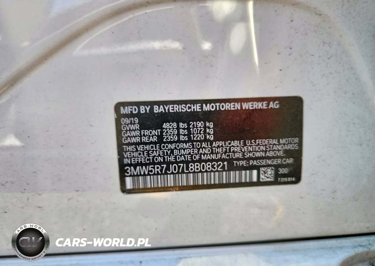 2020 BMW 330Xi VIN:3MW5R7J07L8B08321 - 12