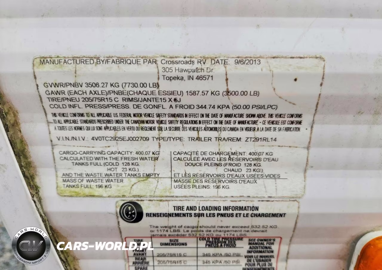 2014 Cross Roads Z-1 Camper VIN:4V0TC2925EJ002709 - 10