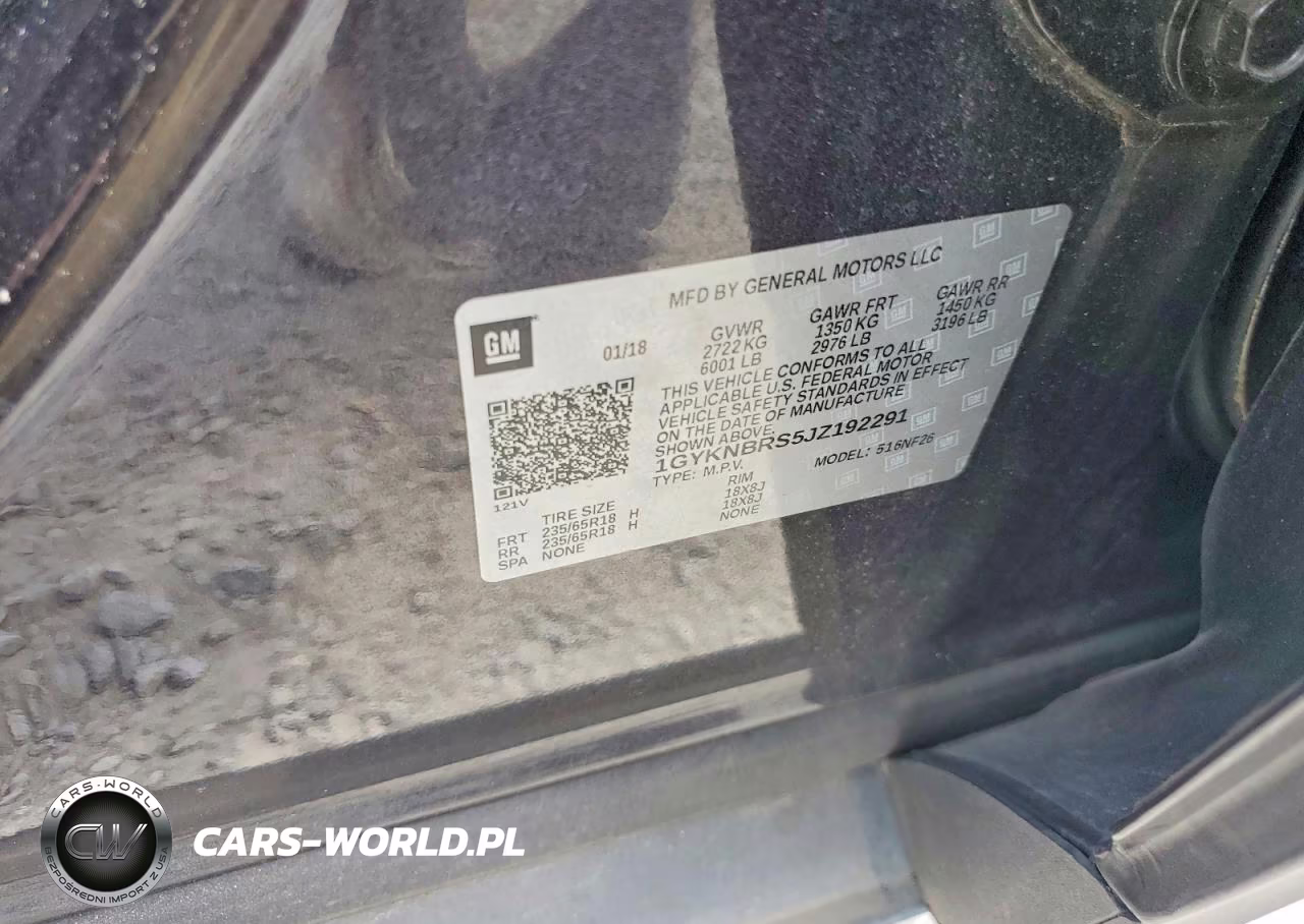 2018 Cadillac Xt5 VIN:1GYKNBRS5JZ192291 - 13
