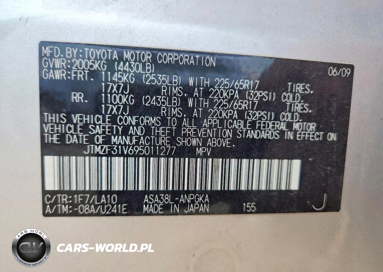 2009 Toyota Rav4 Limited VIN:JTMZF31V695011277 - 13