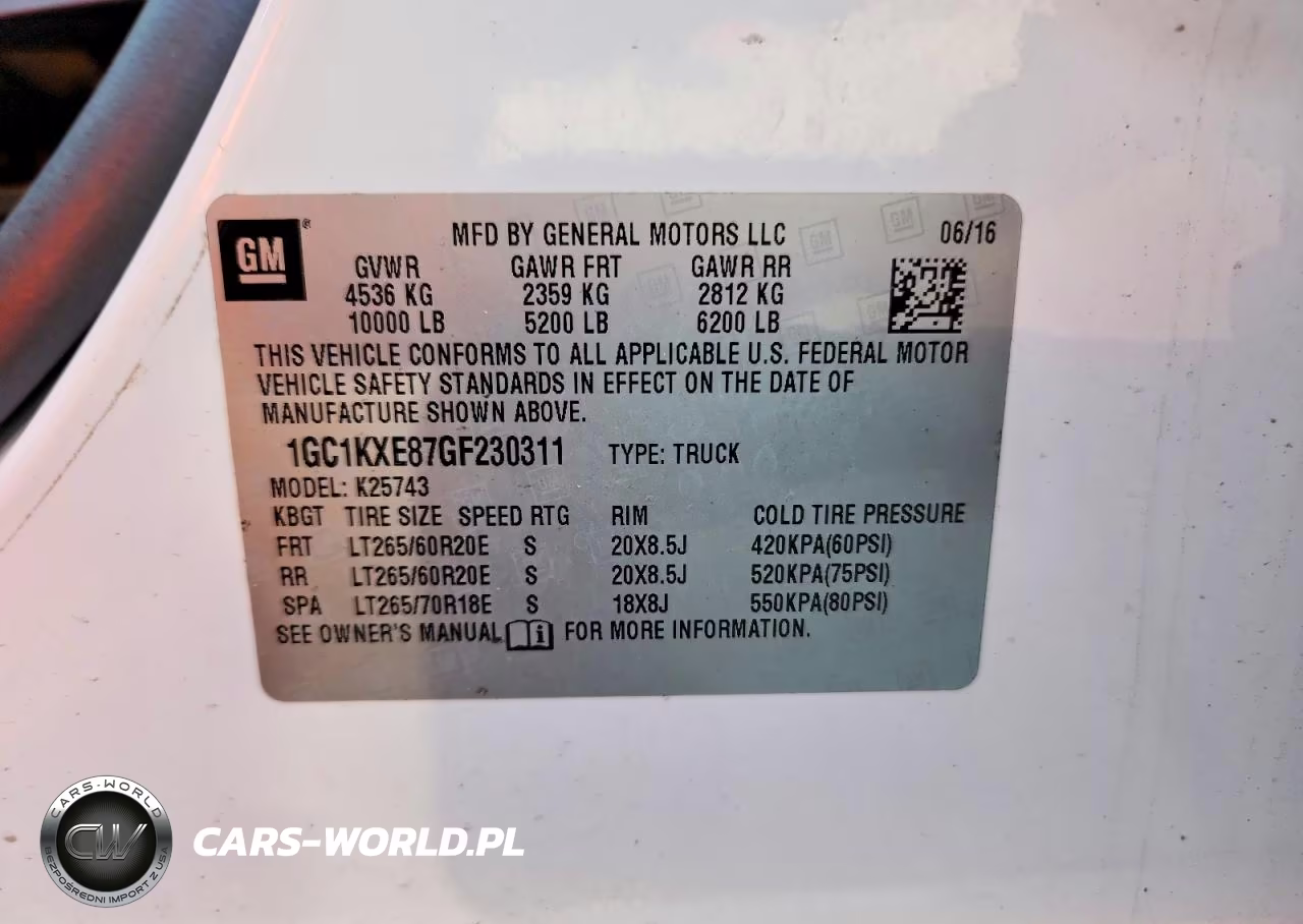 2016 Chevrolet Silverado K2500 High Country VIN:1GC1KXE87GF230311 - 12