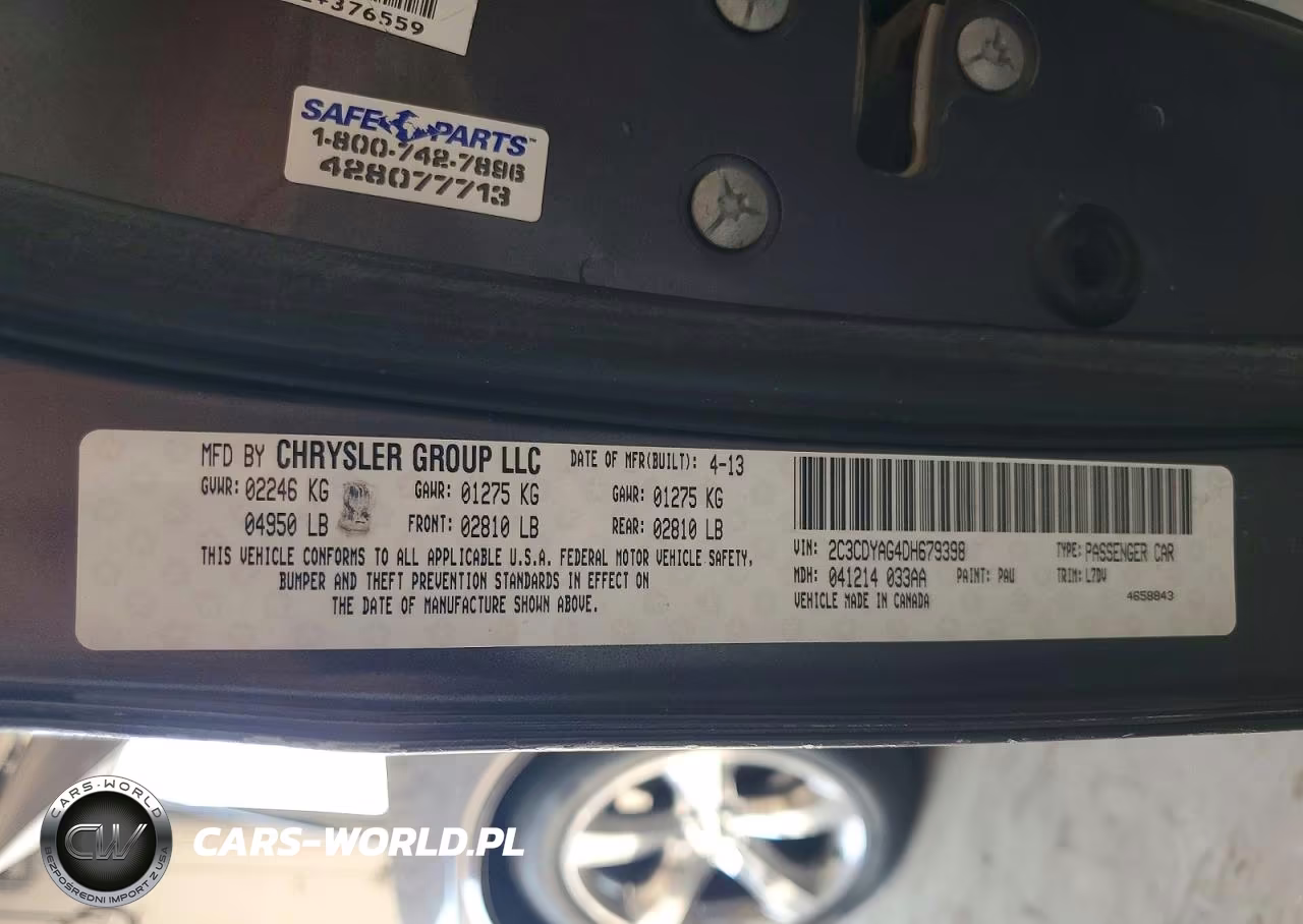 2013 Dodge Challenger Sxt VIN:2C3CDYAG4DH679398 - 13