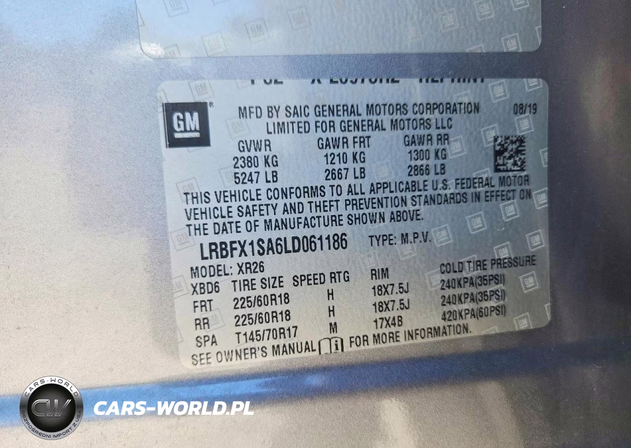 2020 Buick Envision Preferred VIN:LRBFX1SA6LD061186 - 14