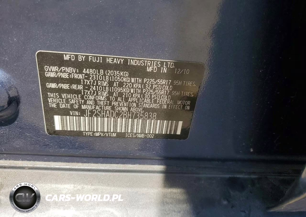 2011 Subaru Forester 2.5X Premium VIN:JF2SHADC2BH735838 - 13