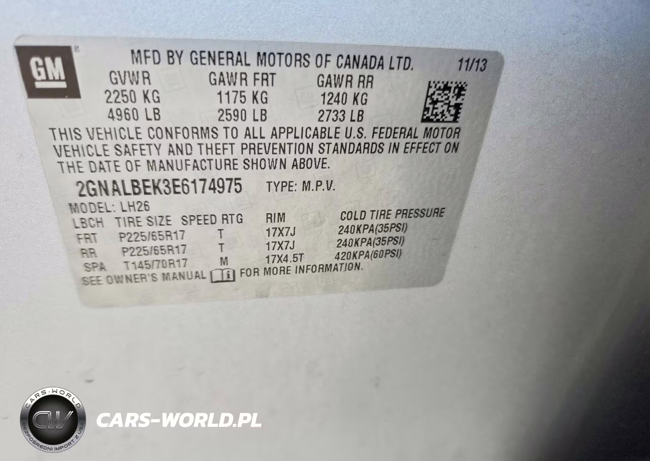 2014 Chevrolet Equinox Lt VIN:2GNALBEK3E6174975 - 13