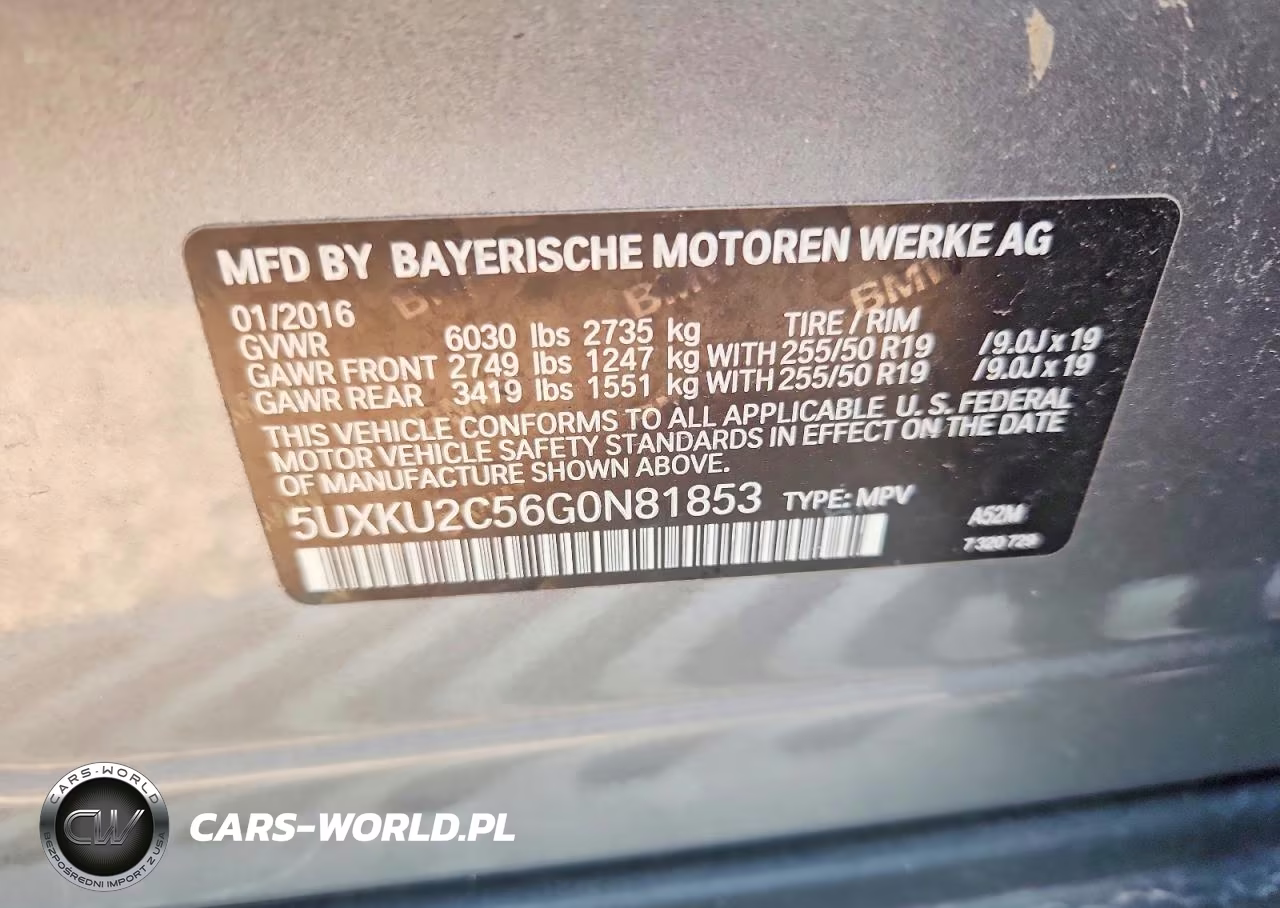 2016 BMW X6 xDrive35I VIN:5UXKU2C56G0N81853 - 13