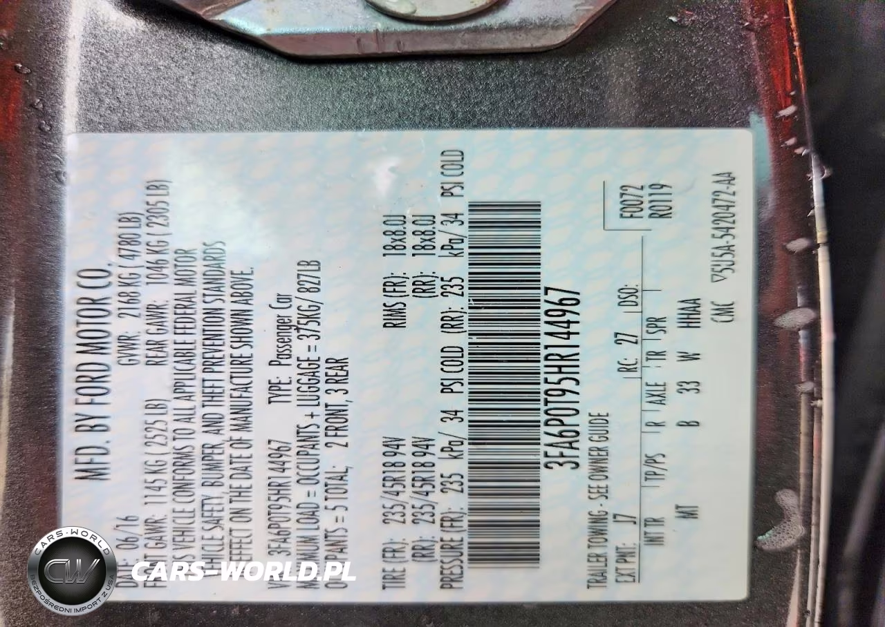 2017 Ford Fusion Se VIN:3FA6P0T95HR144967 - 12