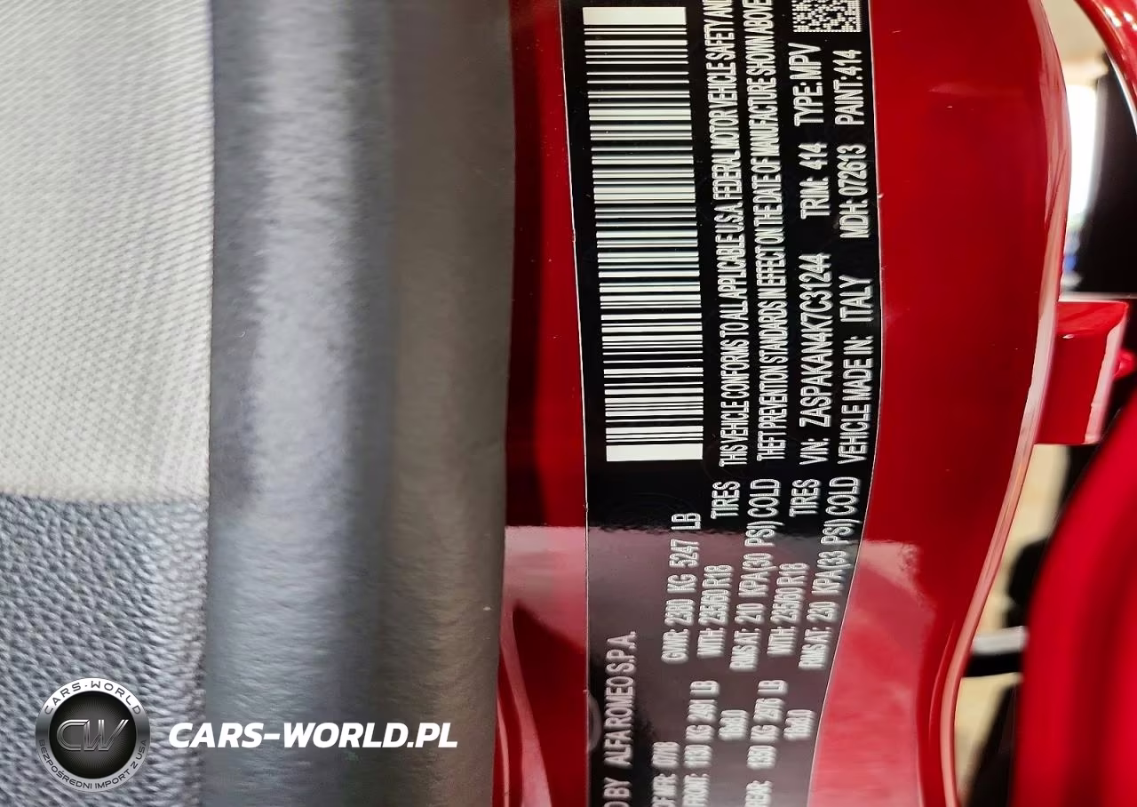 2019 Alfa Romeo Stelvio VIN:ZASPAKAN4K7C31244 - 13