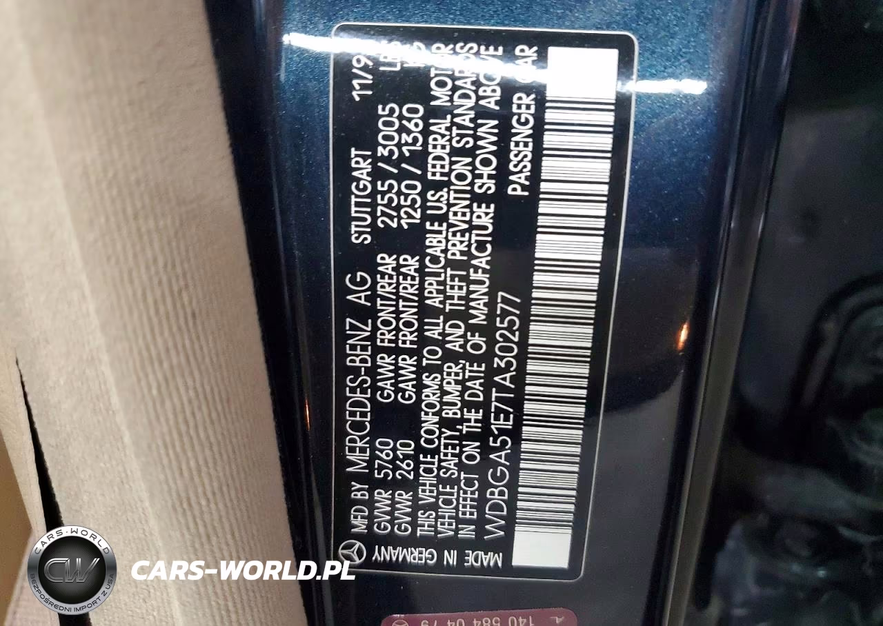 1996 Mercedes-Benz S 500 VIN:WDBGA51E7TA302577 - 12