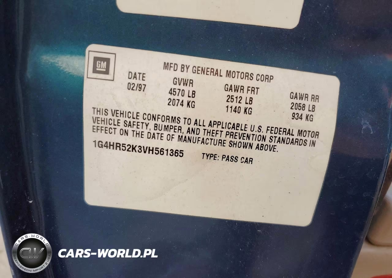 1997 Buick Lesabre Limited VIN:1G4HR52K3VH561365 - 12