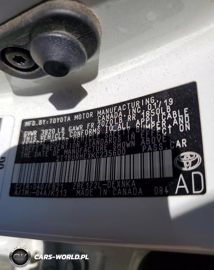 2019 Toyota Corolla Le VIN:2T1BURHEXKC235600 - 13