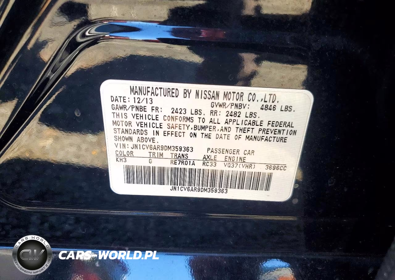 2013 Infiniti G37 Sedan X VIN:JN1CV6AR9DM359363 - 12
