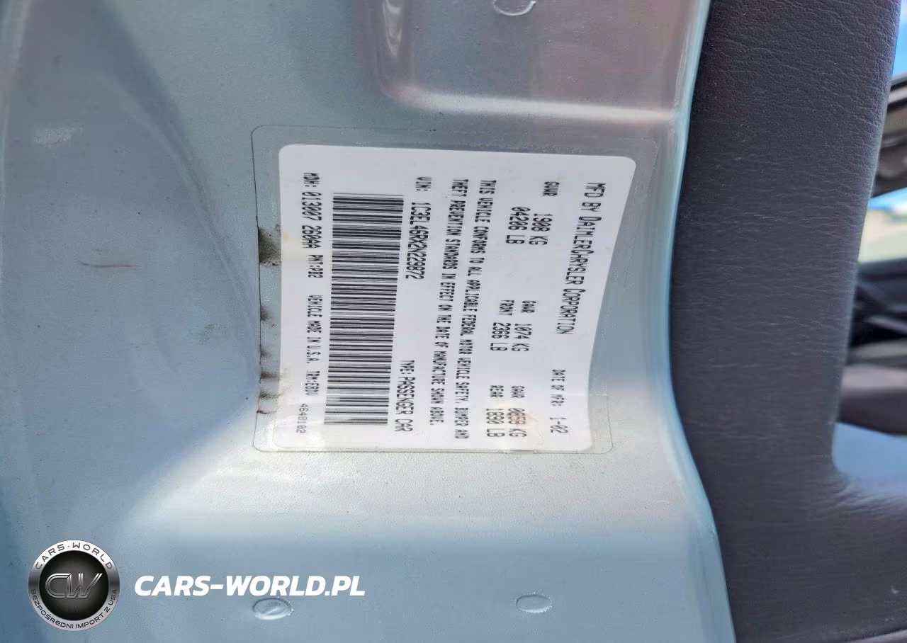 2002 Chrysler Sebring Lx VIN:1C3EL46RX2N229872 - 12