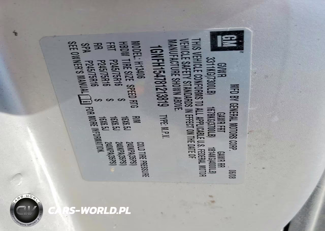 2008 Chevrolet Express G1500 VIN:1GNFH154781213819 - 14