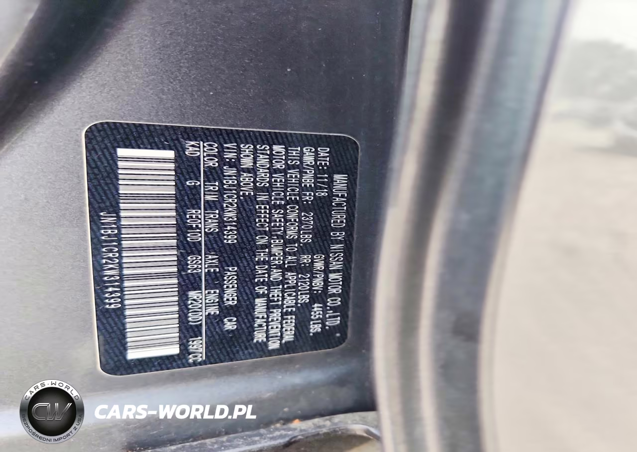 2019 Nissan Rogue Sport S VIN:JN1BJ1CR2KW314399 - 13