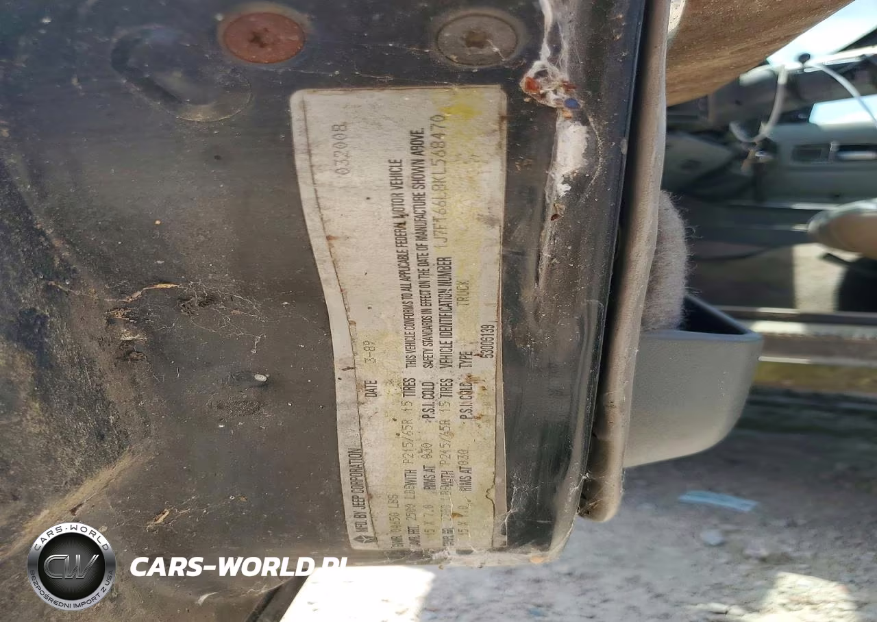 1989 Jeep Comanche Eliminator VIN:1J7FT66L8KL568470 - 13