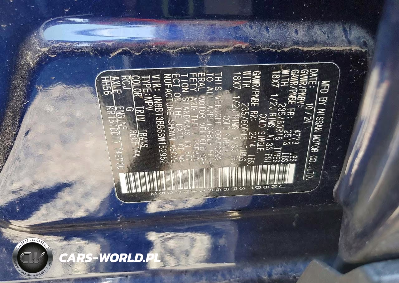 2025 Nissan Rogue Sv VIN:JN8BT3BB6SW152952 - 14