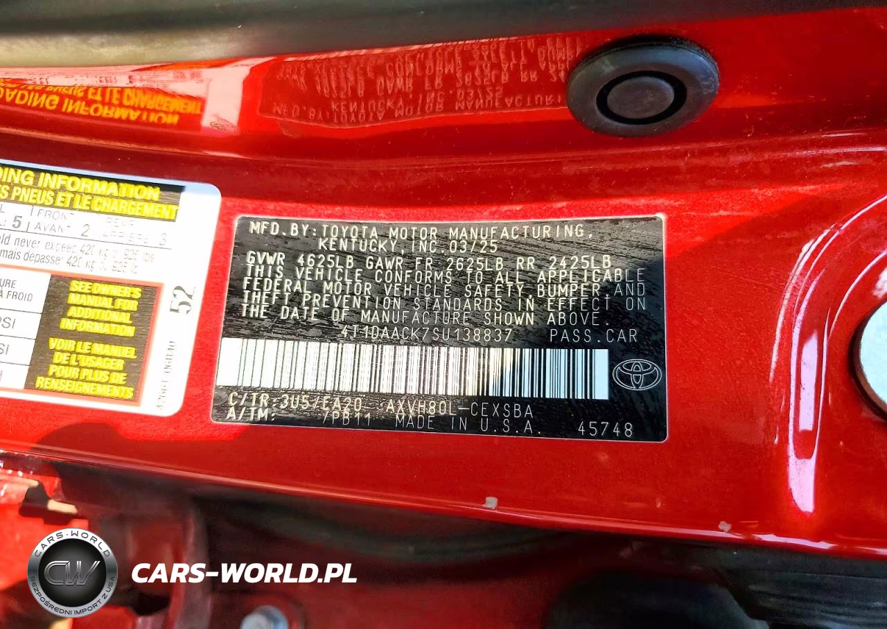2025 Toyota Camry Se VIN:4T1DAACK7SU138837 - 12