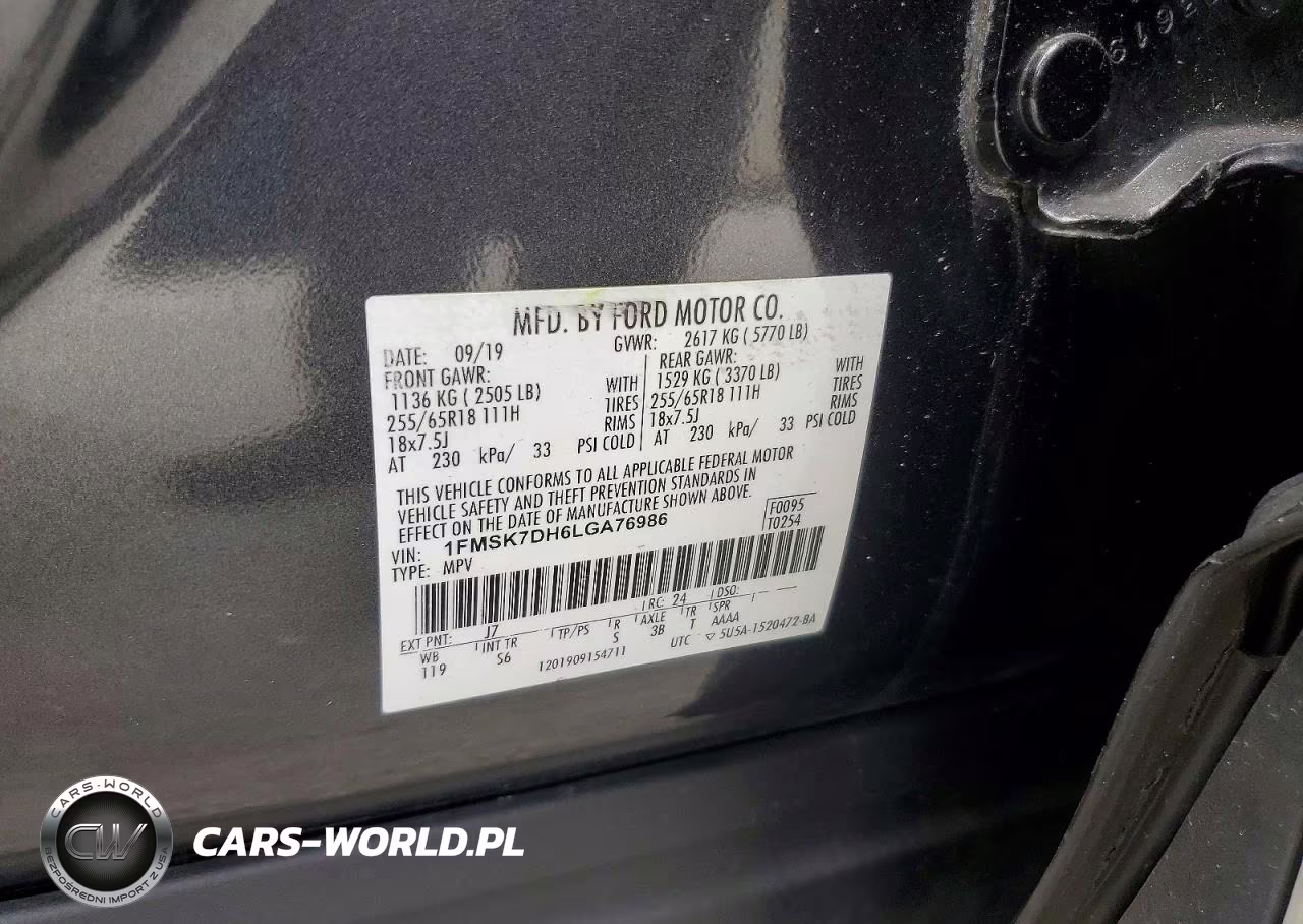 2020 Ford Explorer Xlt VIN:1FMSK7DH6LGA76986 - 14