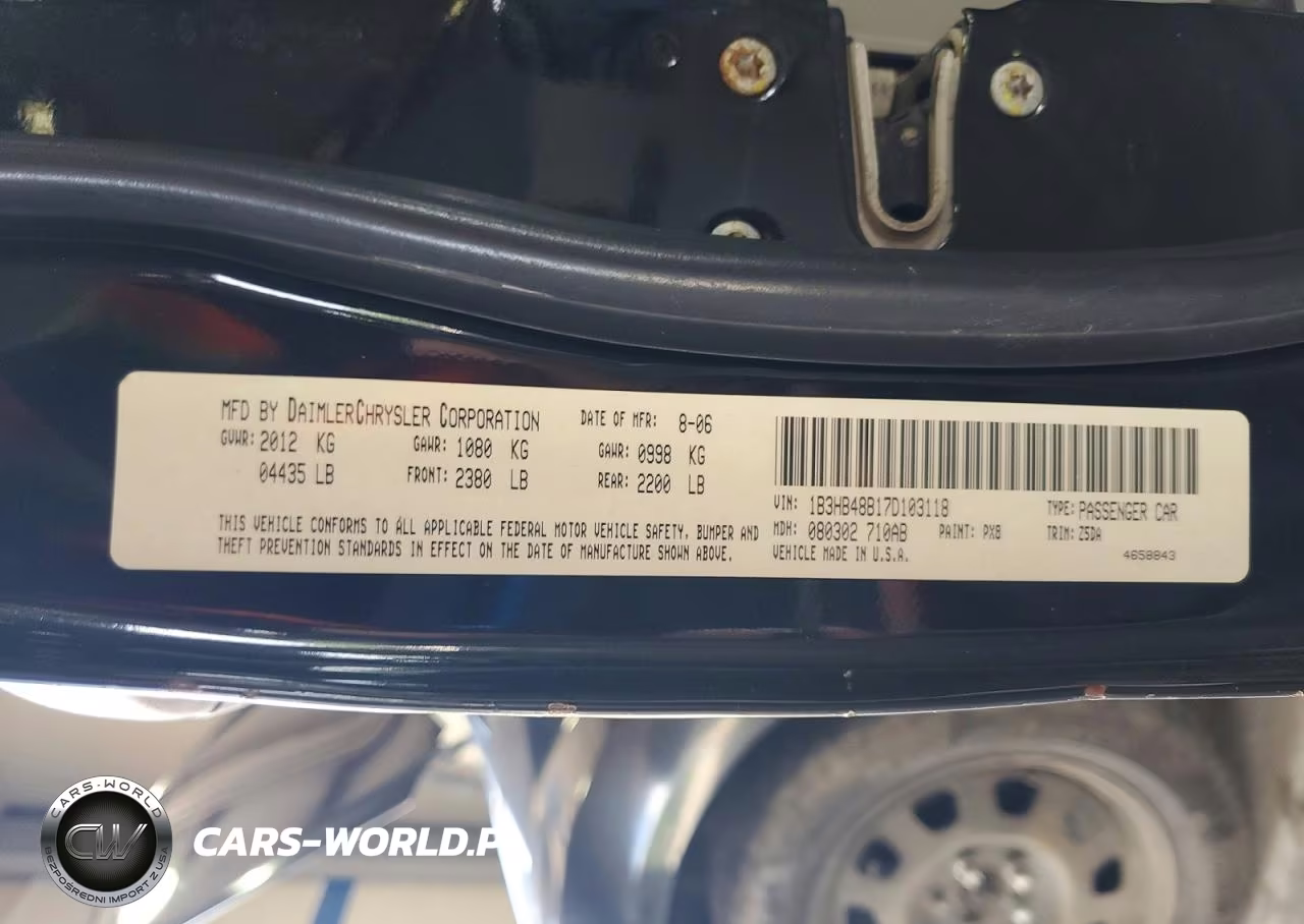2007 Dodge Caliber Sxt VIN:1B3HB48B17D103118 - 12