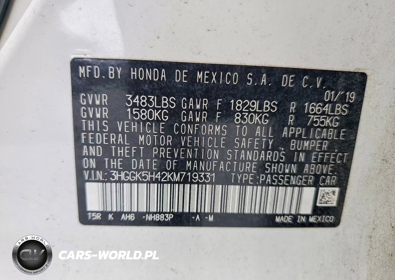 2019 Honda Fit Lx VIN:3HGGK5H42KM719331 - 12