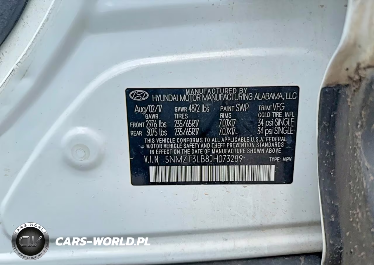 2018 Hyundai Santa Fe Sport 2.4L VIN:5NMZT3LB8JH073289 - 10