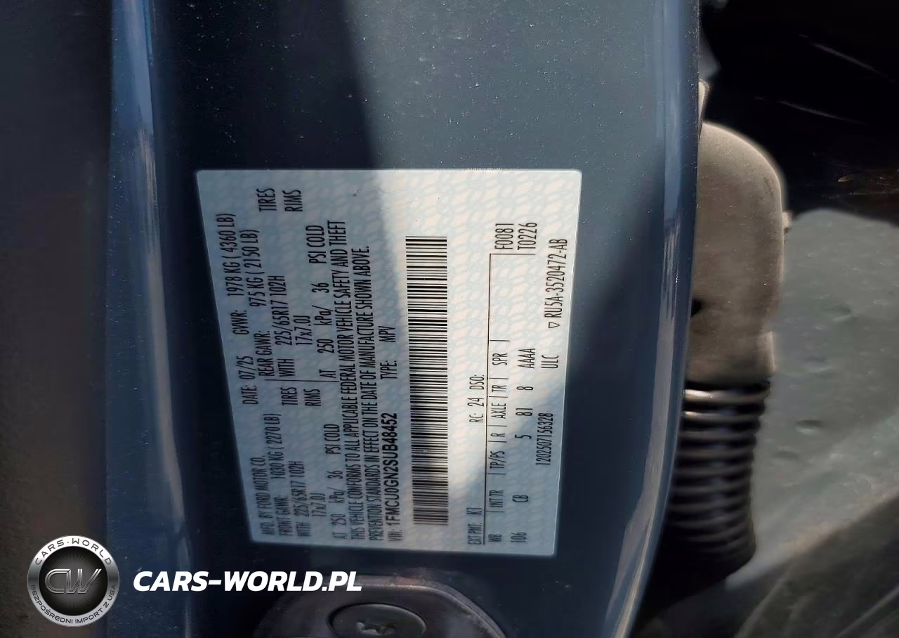 2025 Ford Escape Active VIN:1FMCU0GN2SUB48452 - 12