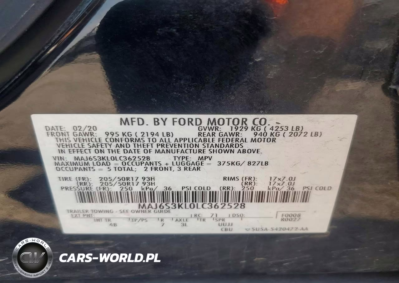 2020 Ford Ecosport Titanium VIN:MAJ6S3KL0LC362528 - 13