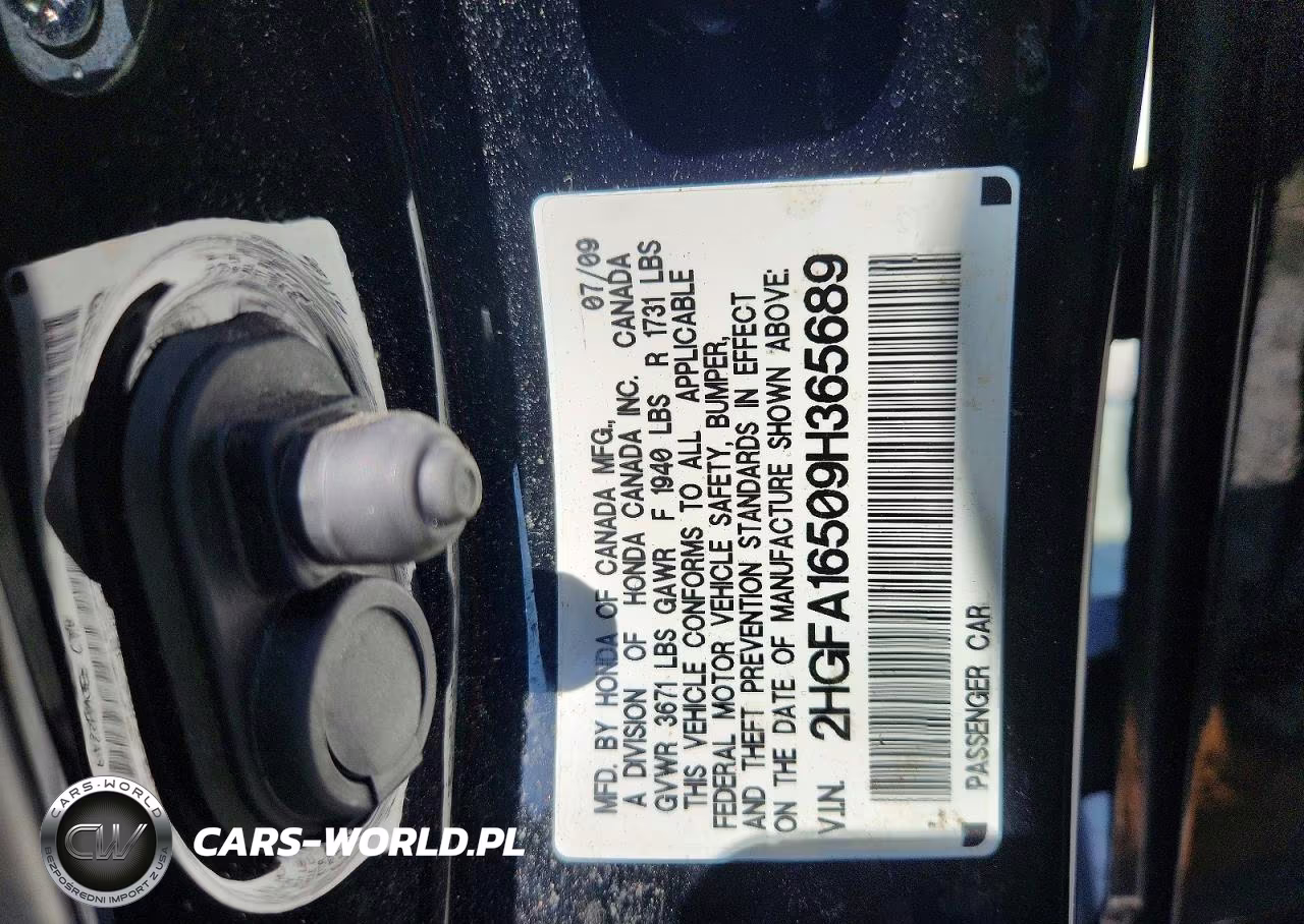 2009 Honda Civic Lx VIN:2HGFA16509H365689 - 12