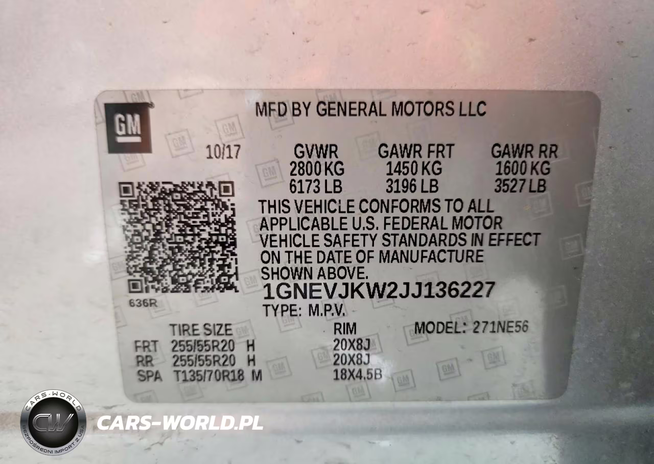 2018 Chevrolet Traverse Premier VIN:1GNEVJKW2JJ136227 - 13