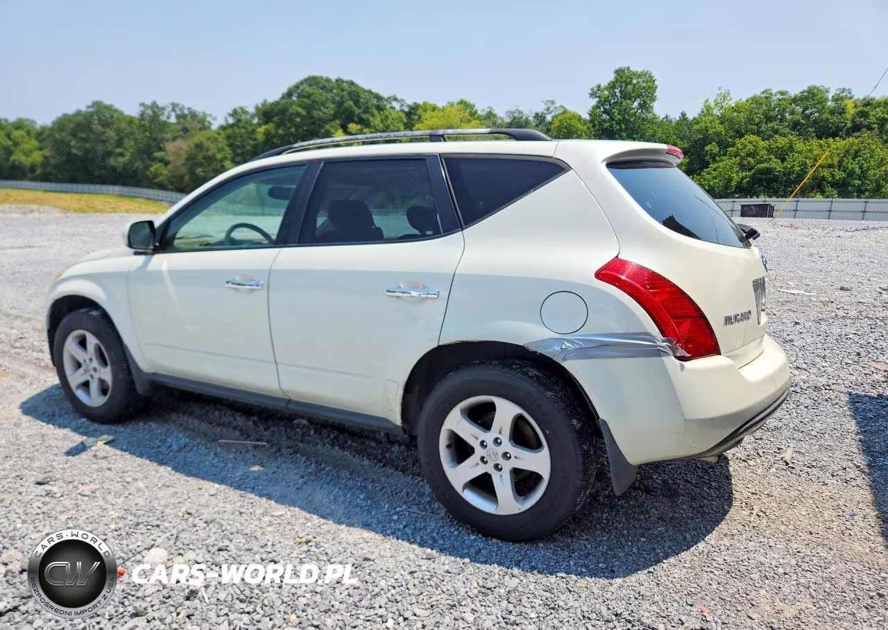 2003 Nissan Murano Sl VIN:JN8AZ08W33W237218 - 2