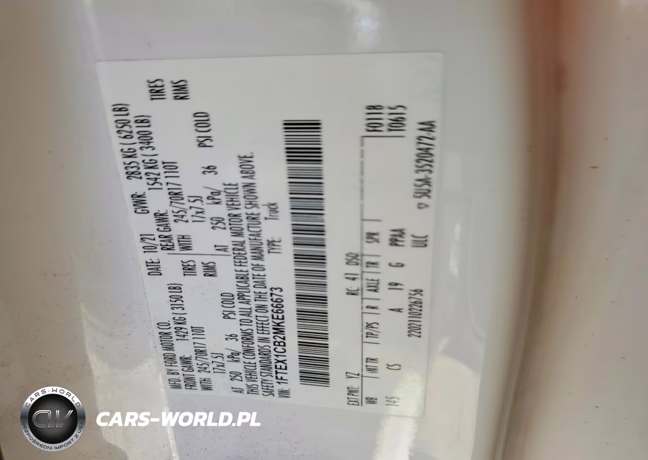 2021 Ford F150 Super Cab VIN:1FTEX1CB2MKE66673 - 12