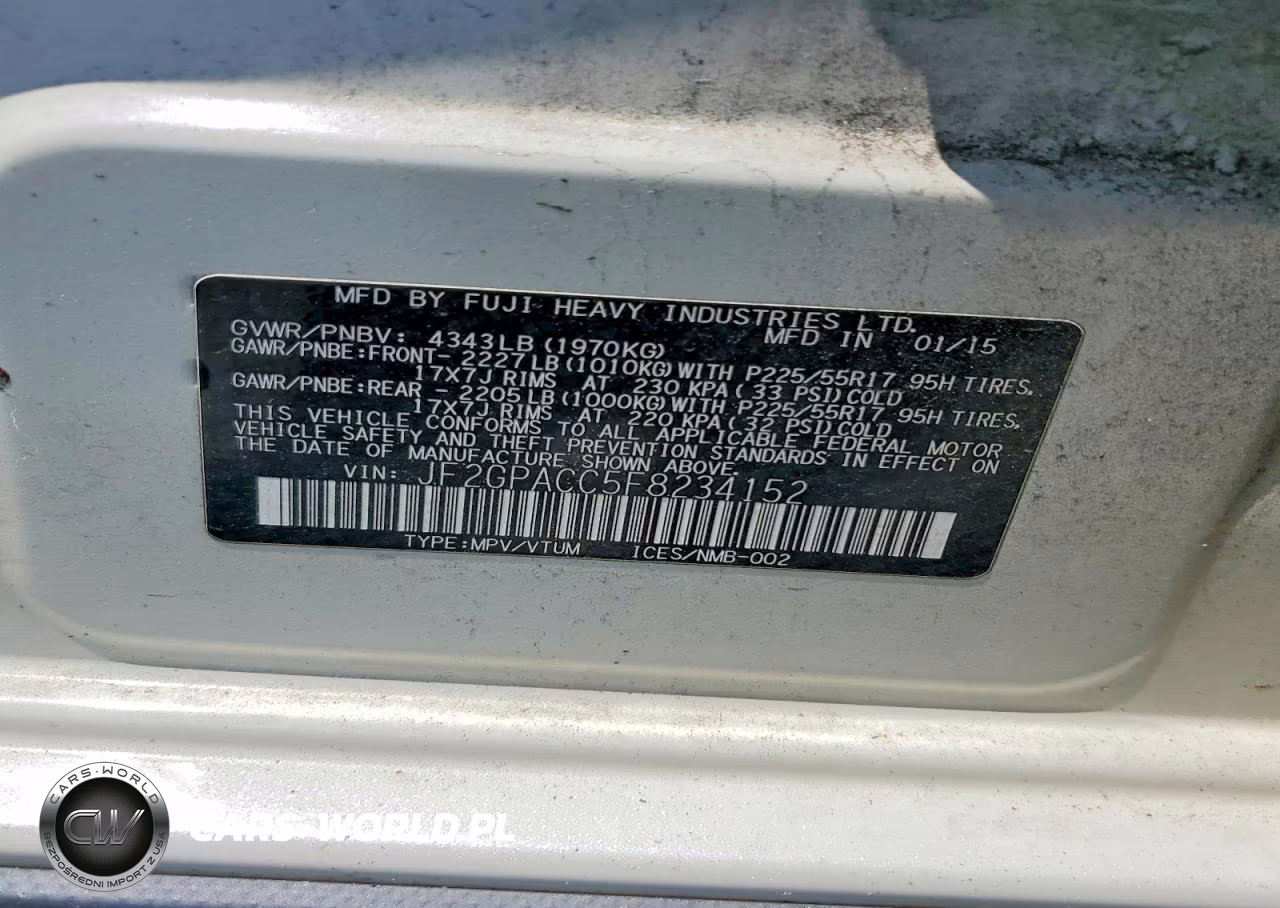 2015 Subaru Xv Crosstrek 2.0 Premium VIN:JF2GPACC5F8234152 - 13
