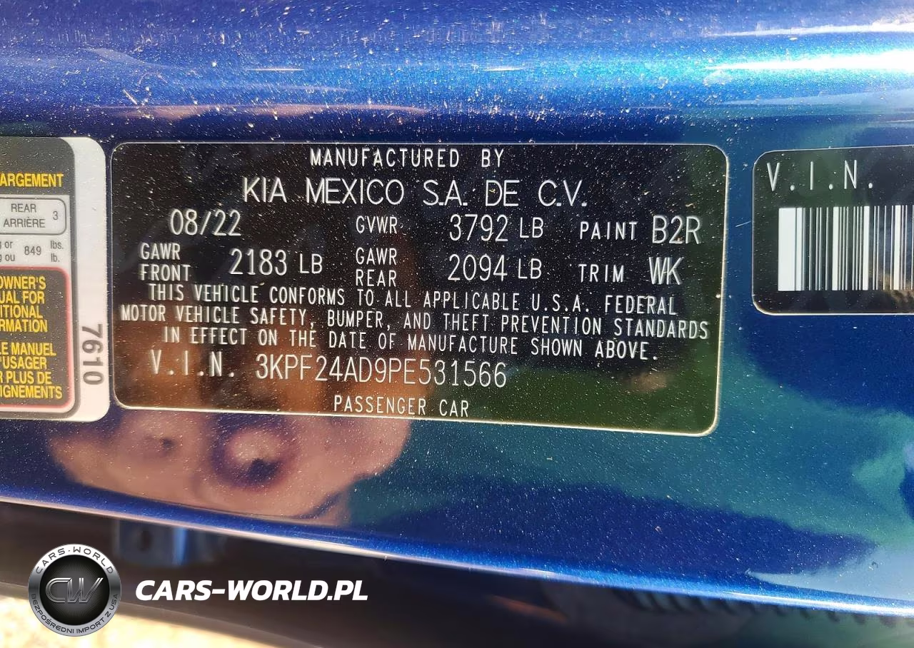 2023 Kia Forte Lxs VIN:3KPF24AD9PE531566 - 13